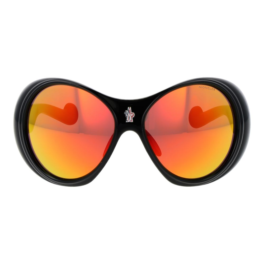 Black Plastic Oval Sunglasses