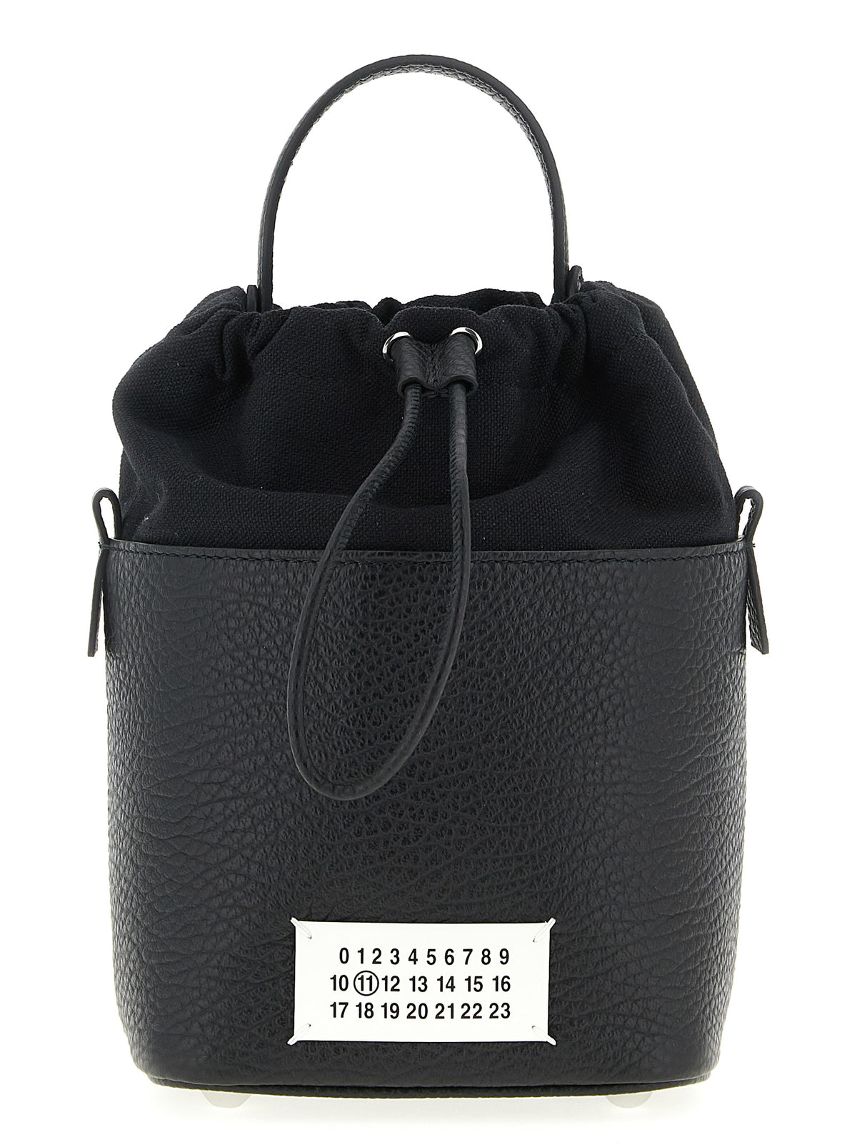 Black Calfskin Bucket Bag