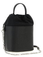 Black Calfskin Bucket Bag