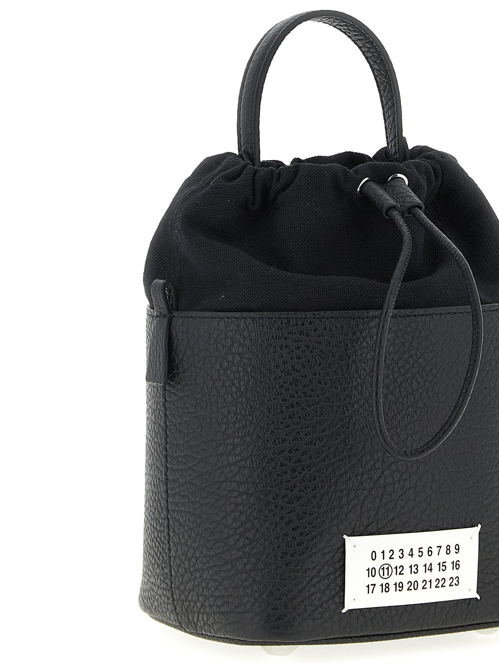 Black Calfskin Bucket Bag