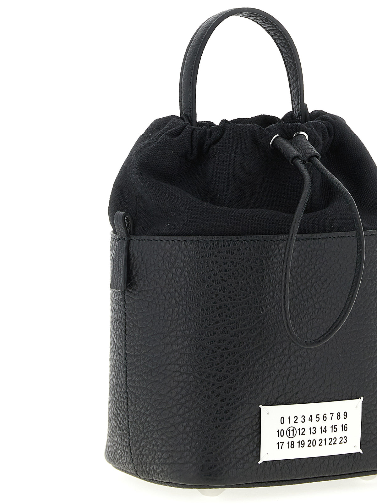 Black Calfskin Bucket Bag