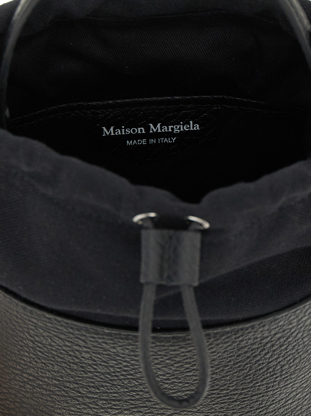 Black Calfskin Bucket Bag