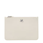 Beige Leather Coin Purse