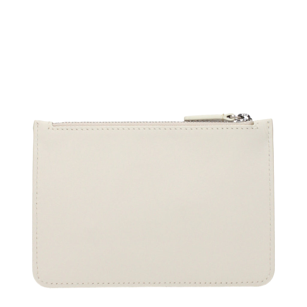 Beige Leather Coin Purse