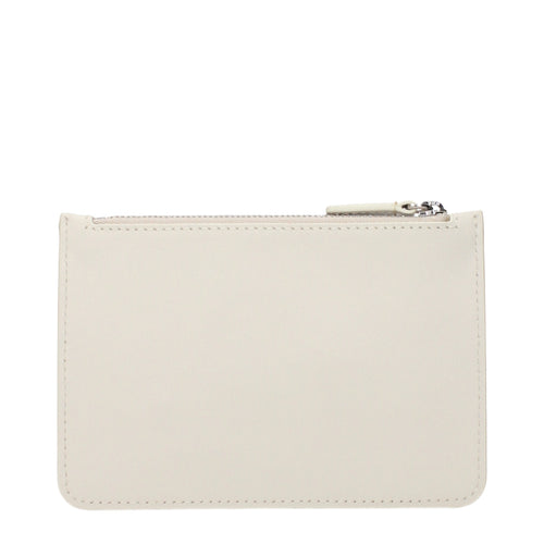 Beige Leather Coin Purse