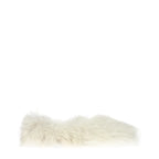 White Eco Fur Slippers