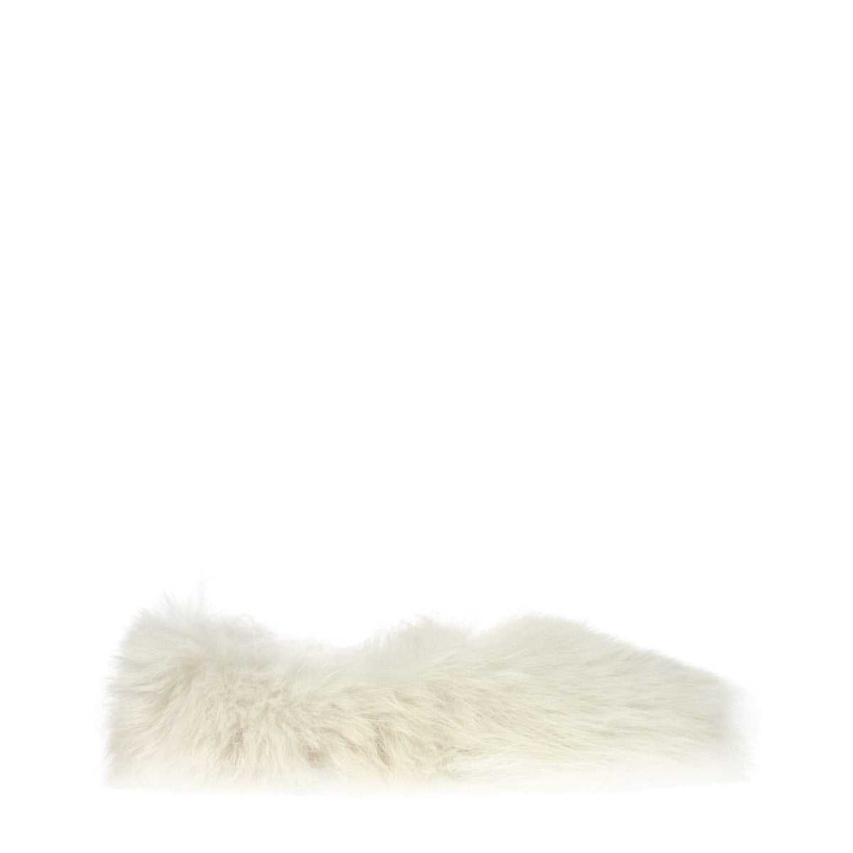White Eco Fur Slippers