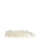 White Eco Fur Slippers