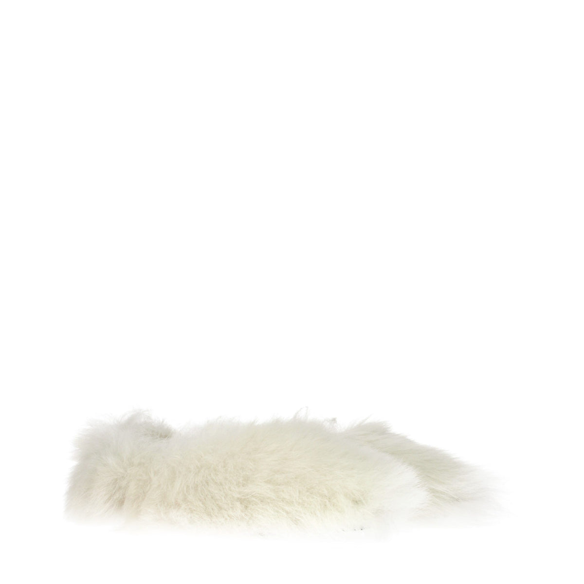 White Eco Fur Slippers