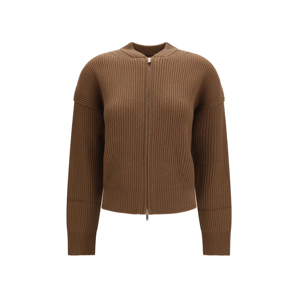 Carnet Brown Merino Wool Cardigan