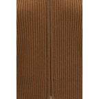 Carnet Brown Merino Wool Cardigan