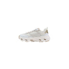 Beige Leather Chunky Sneakers