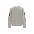 Oversized Cotton Off College Crewneck Sweatshirt