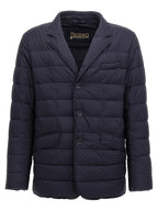 Blue Quilted Nylon Blazer