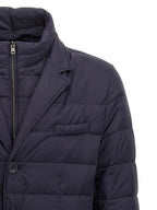 Blue Quilted Nylon Blazer
