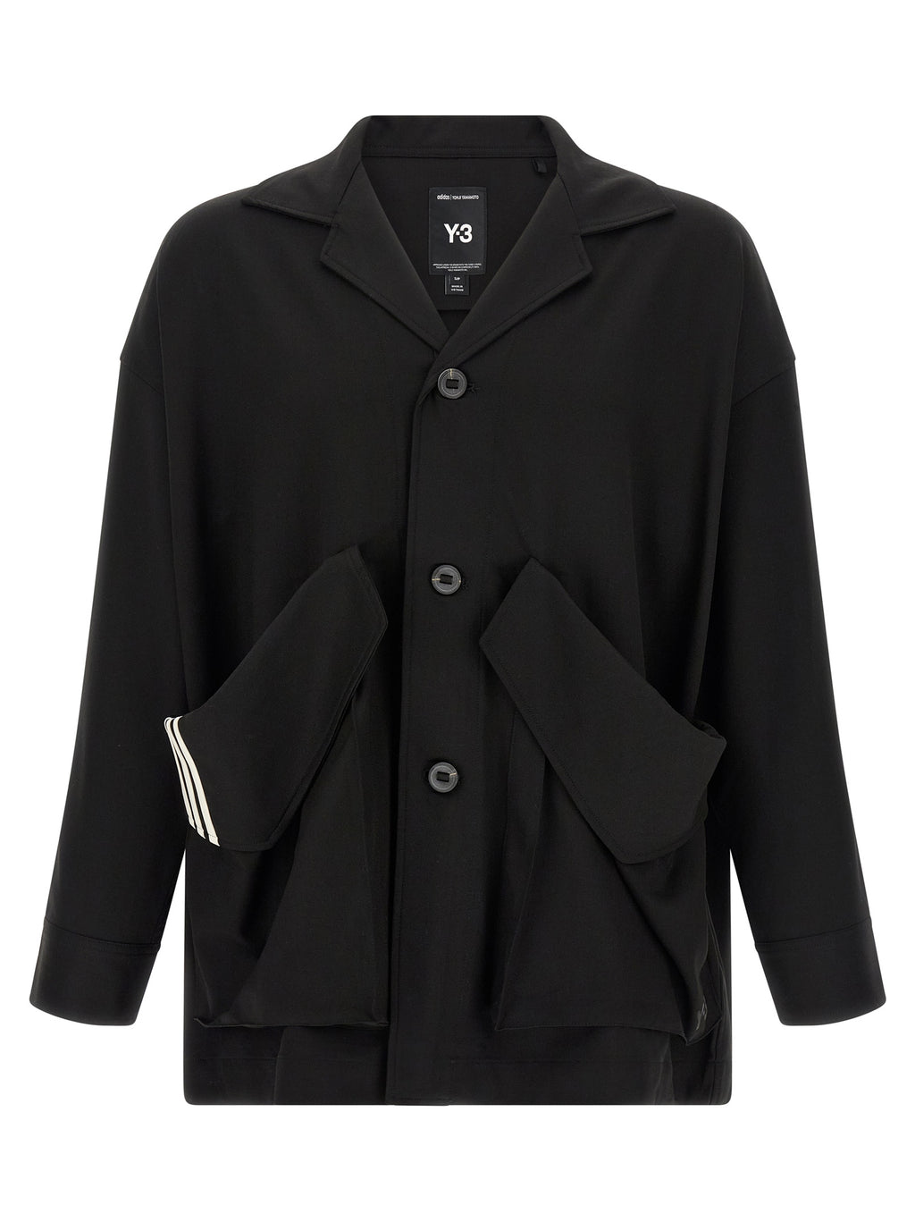 Black Wool Chore Blazer