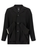 Black Wool Chore Blazer