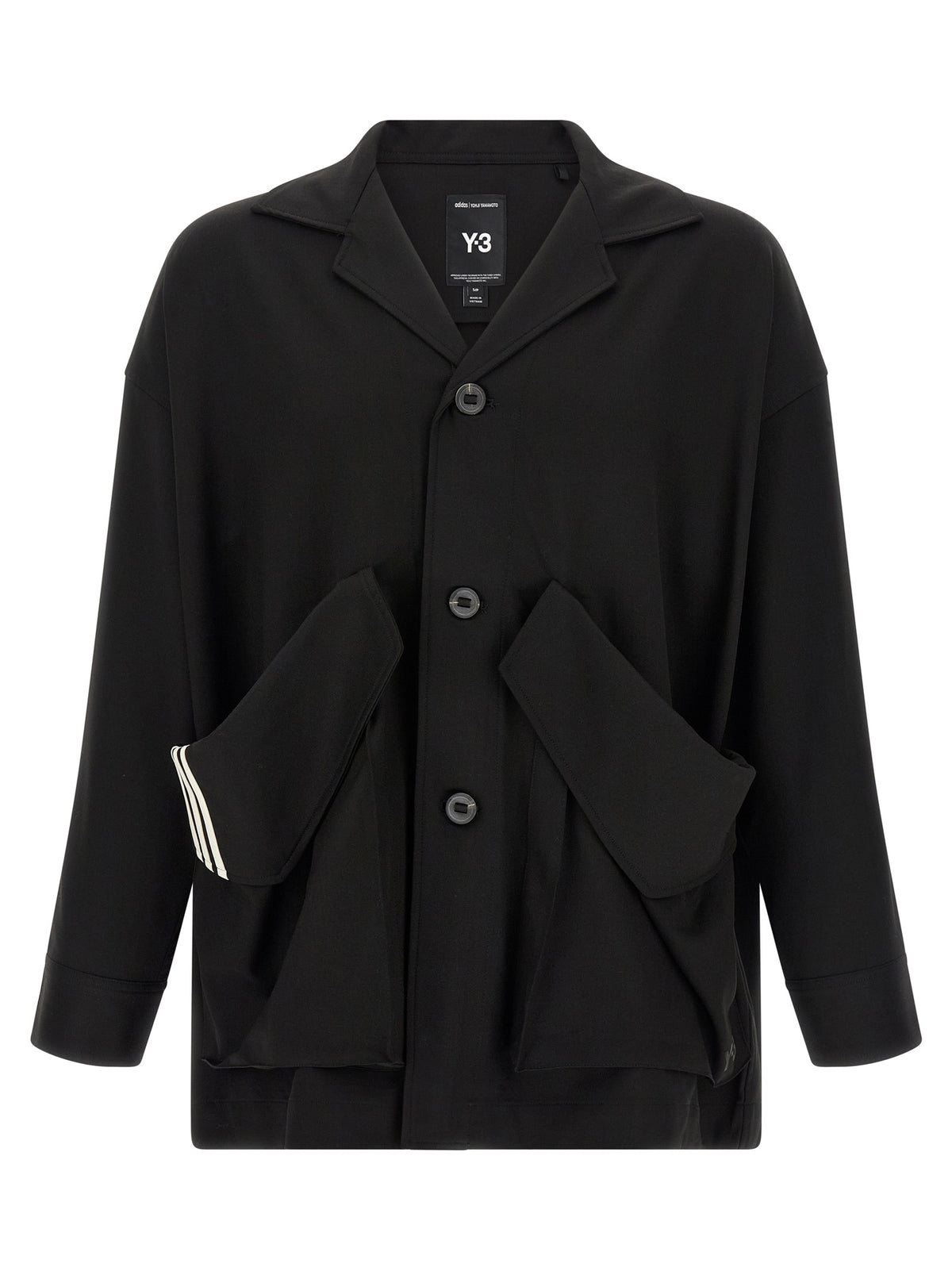 Black Wool Chore Blazer