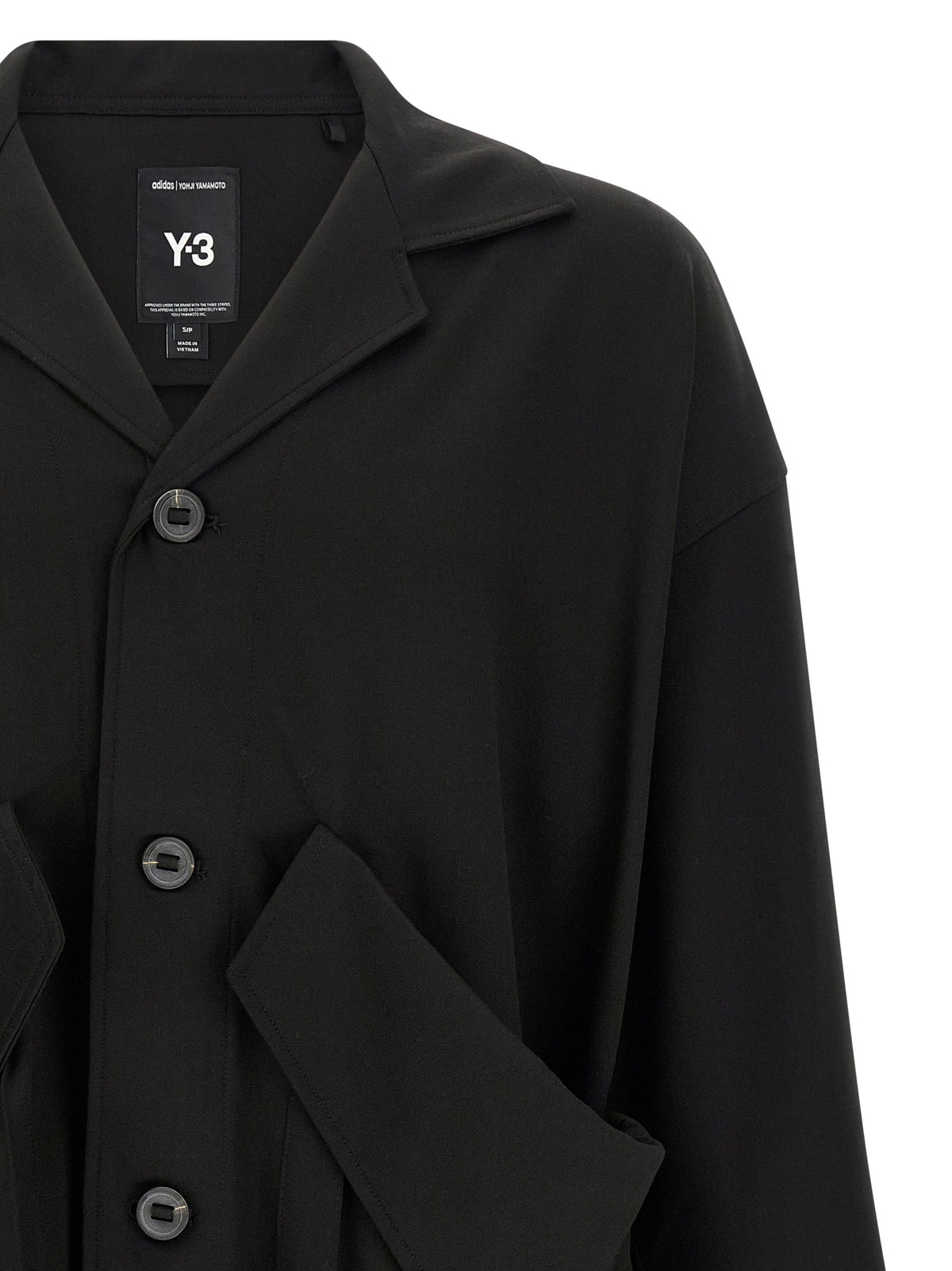 Black Wool Chore Blazer