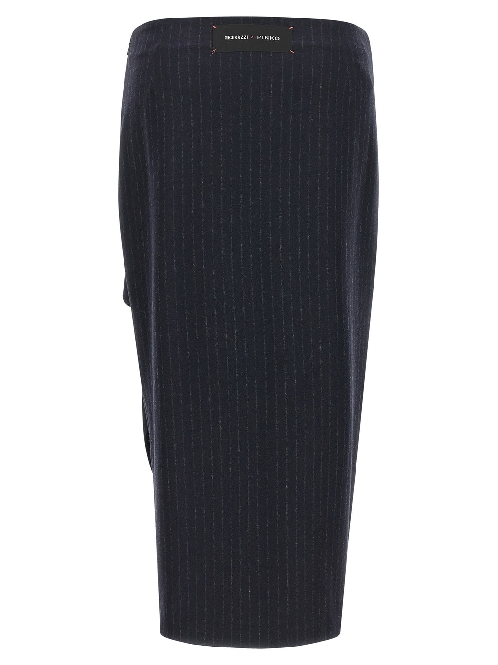 Mini Capena Blue Pinstripe Wool Blend Skirt