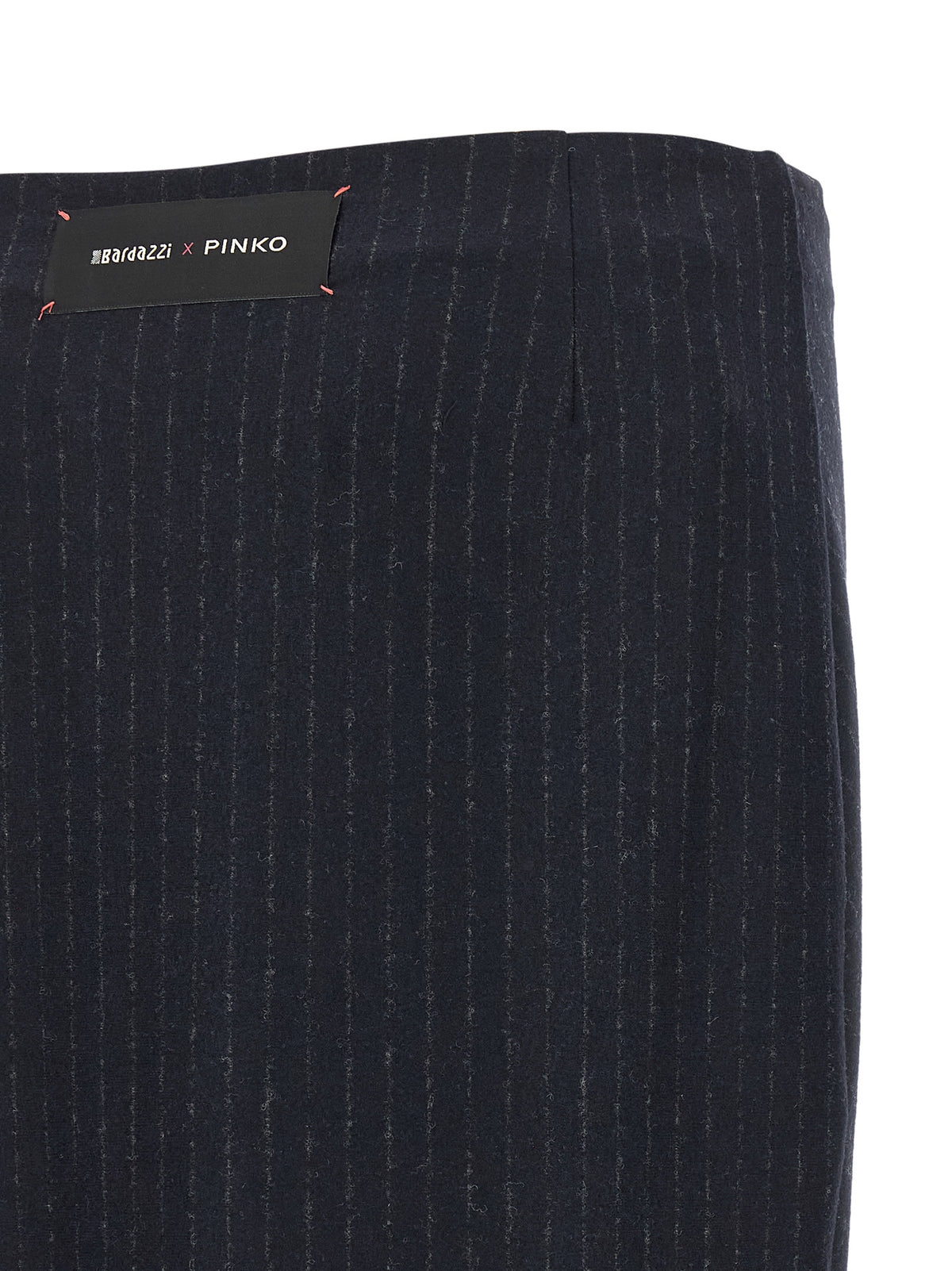 Mini Capena Blue Pinstripe Wool Blend Skirt