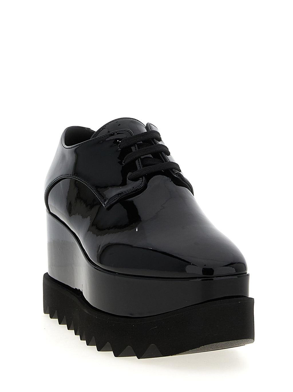 Black Polyurethane Monochrome Elyse Wedges