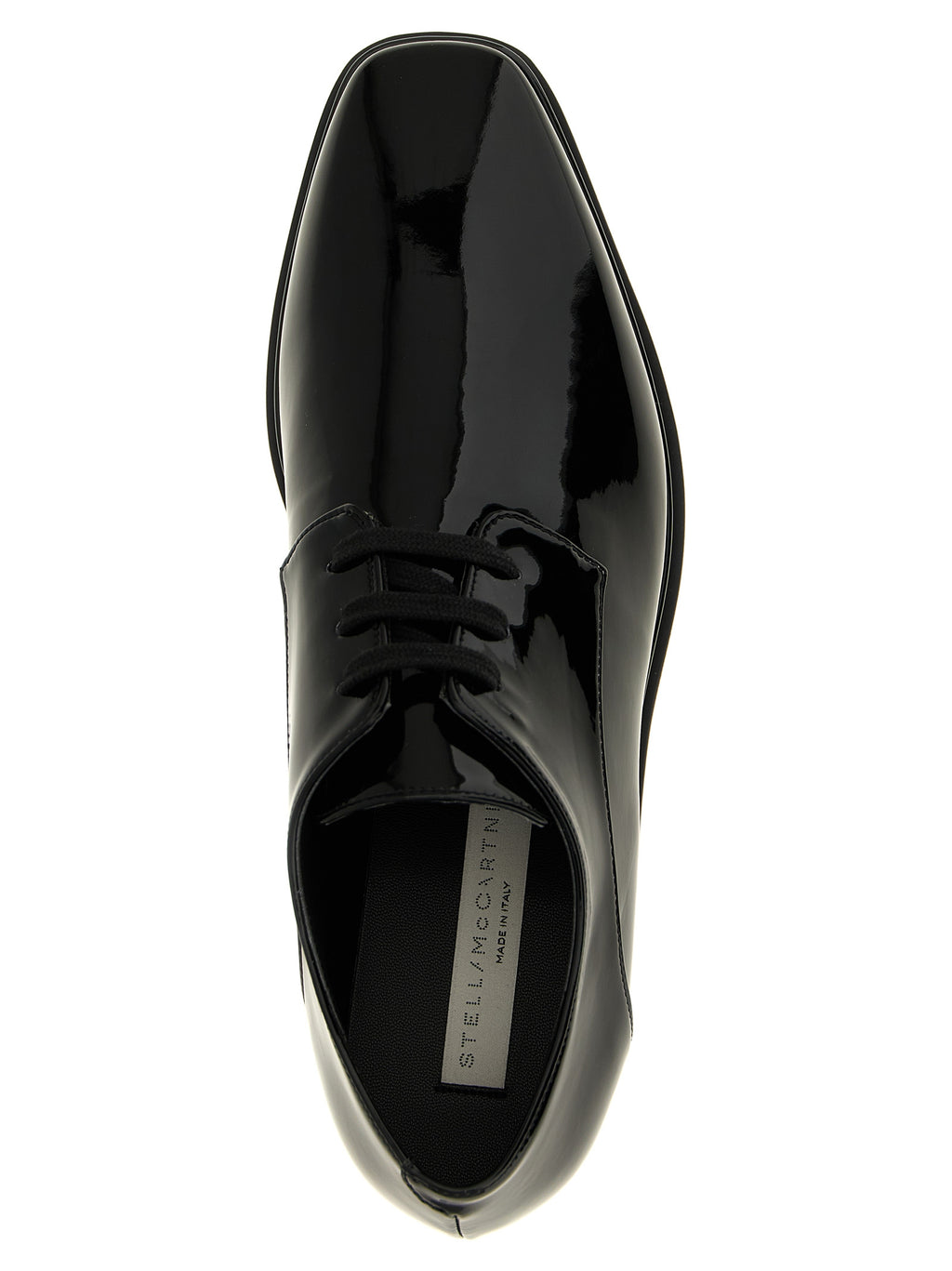 Black Polyurethane Monochrome Elyse Wedges