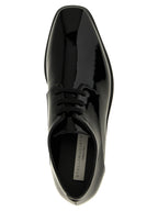 Black Polyurethane Monochrome Elyse Wedges