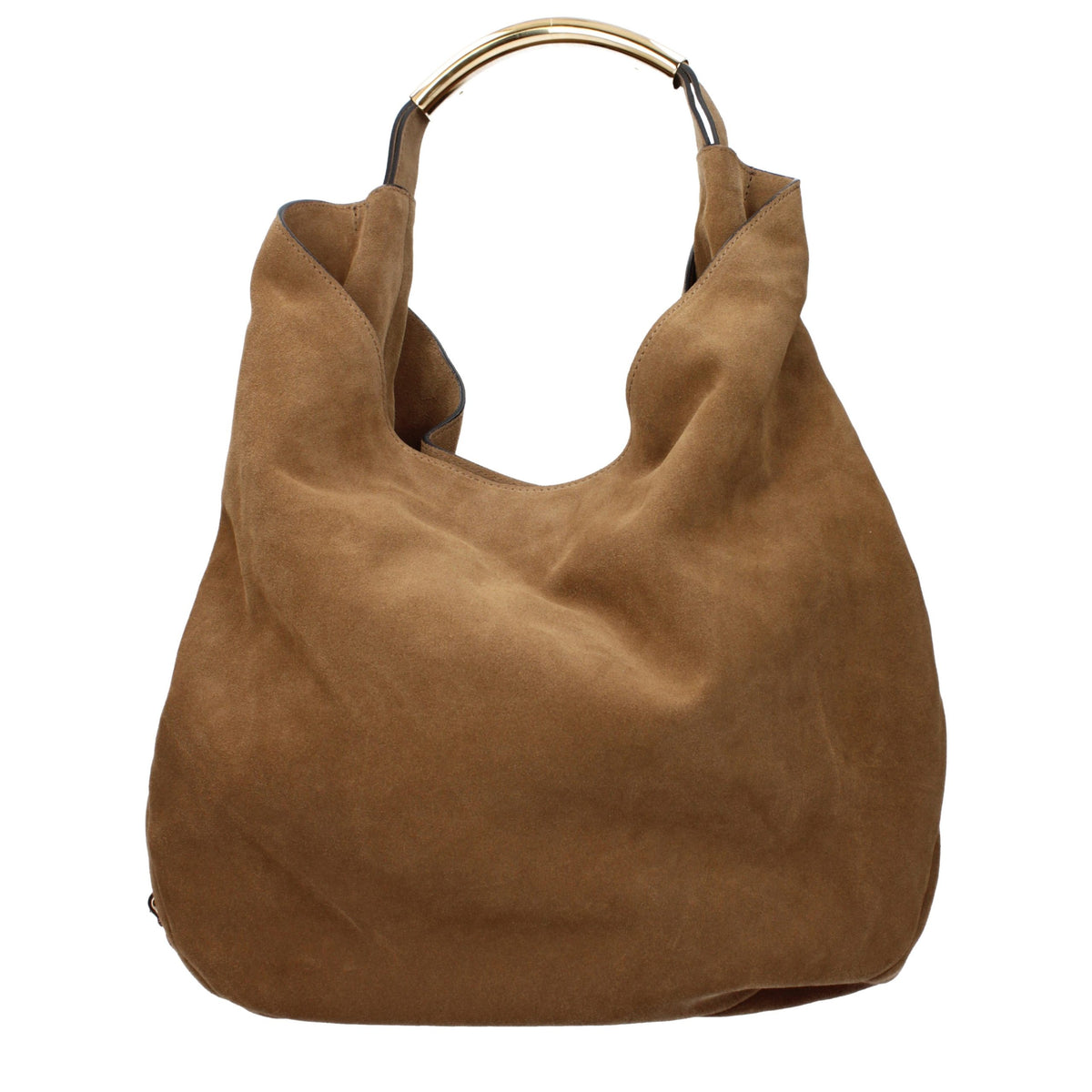 Suede Brown Shoulder Bag