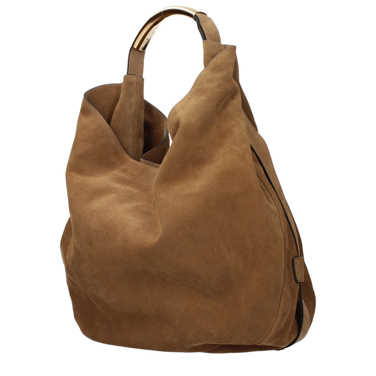 Suede Brown Shoulder Bag