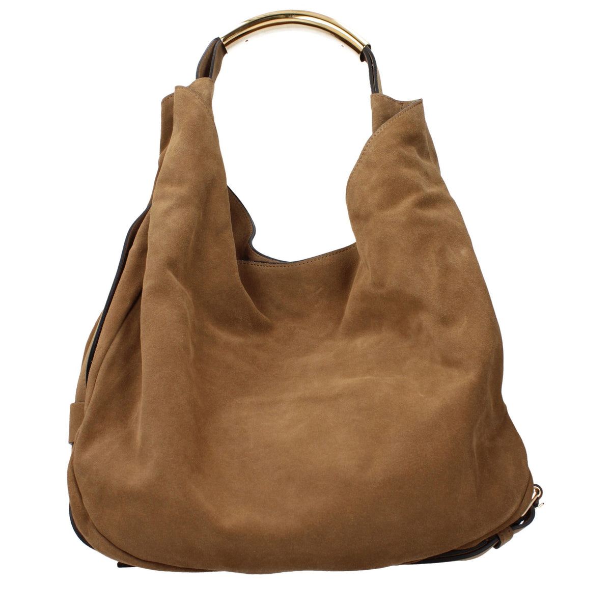Suede Brown Shoulder Bag