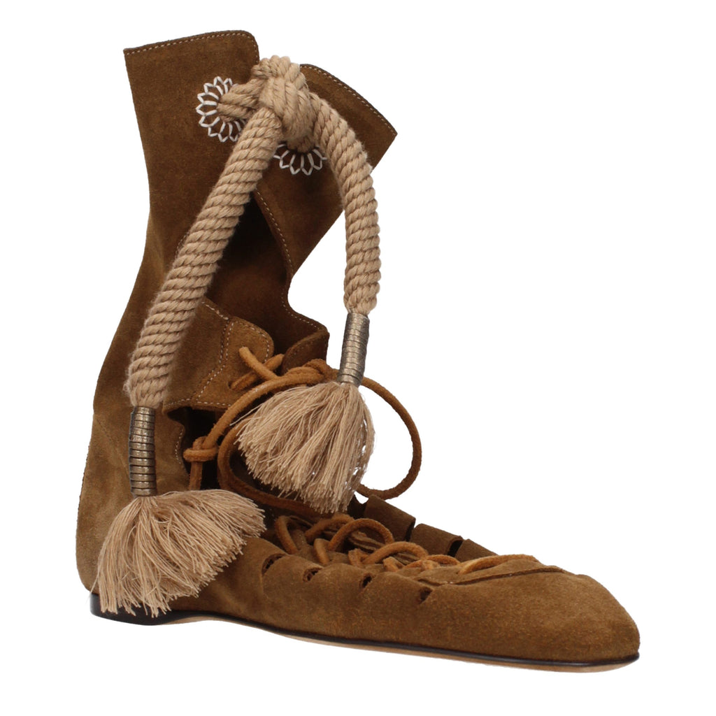 Suede Brown Ankle Boots