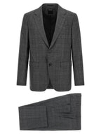 Gray Wool Flannel Two-Piece Suit
