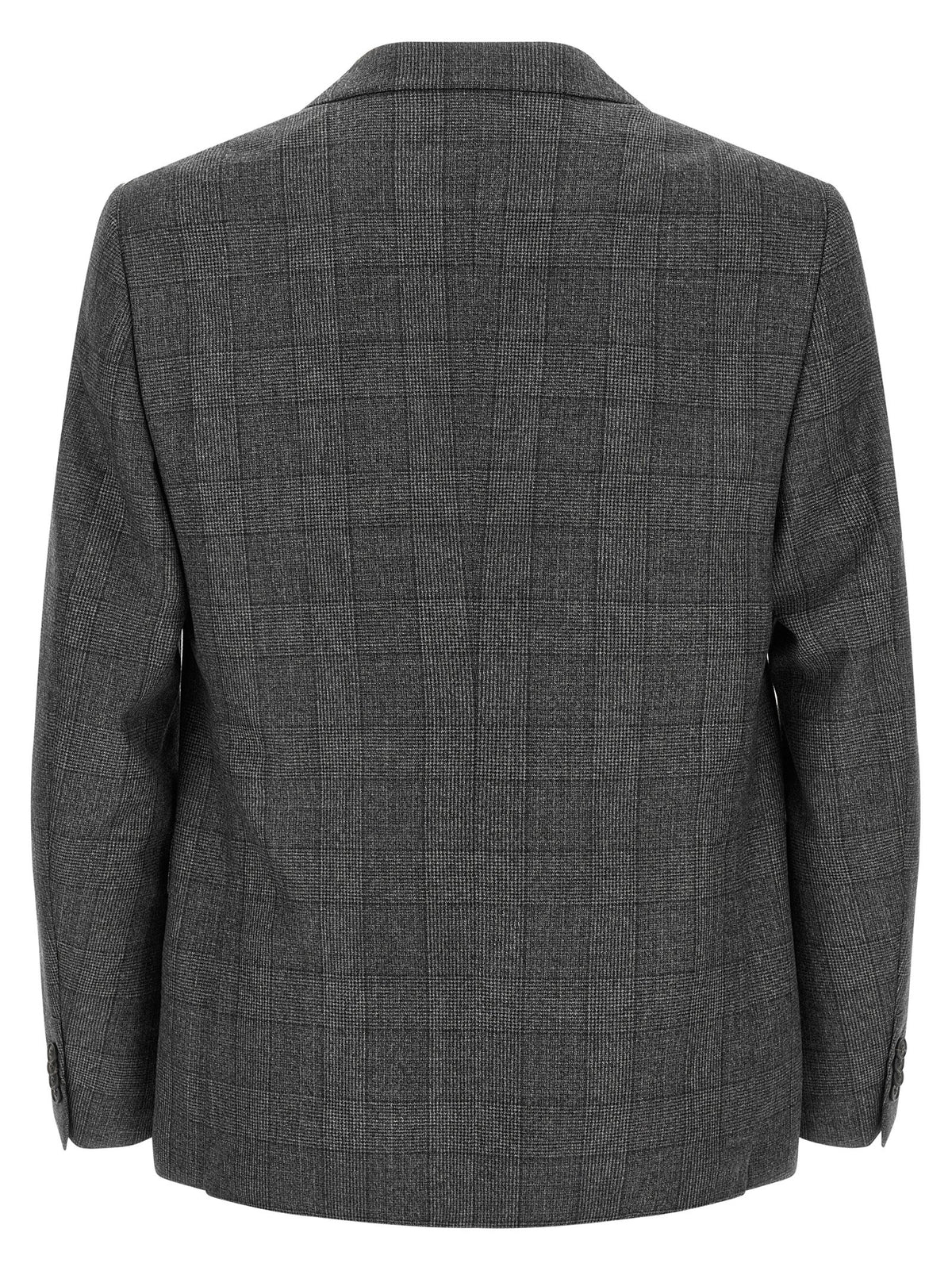 Gray Wool Flannel Two-Piece Suit