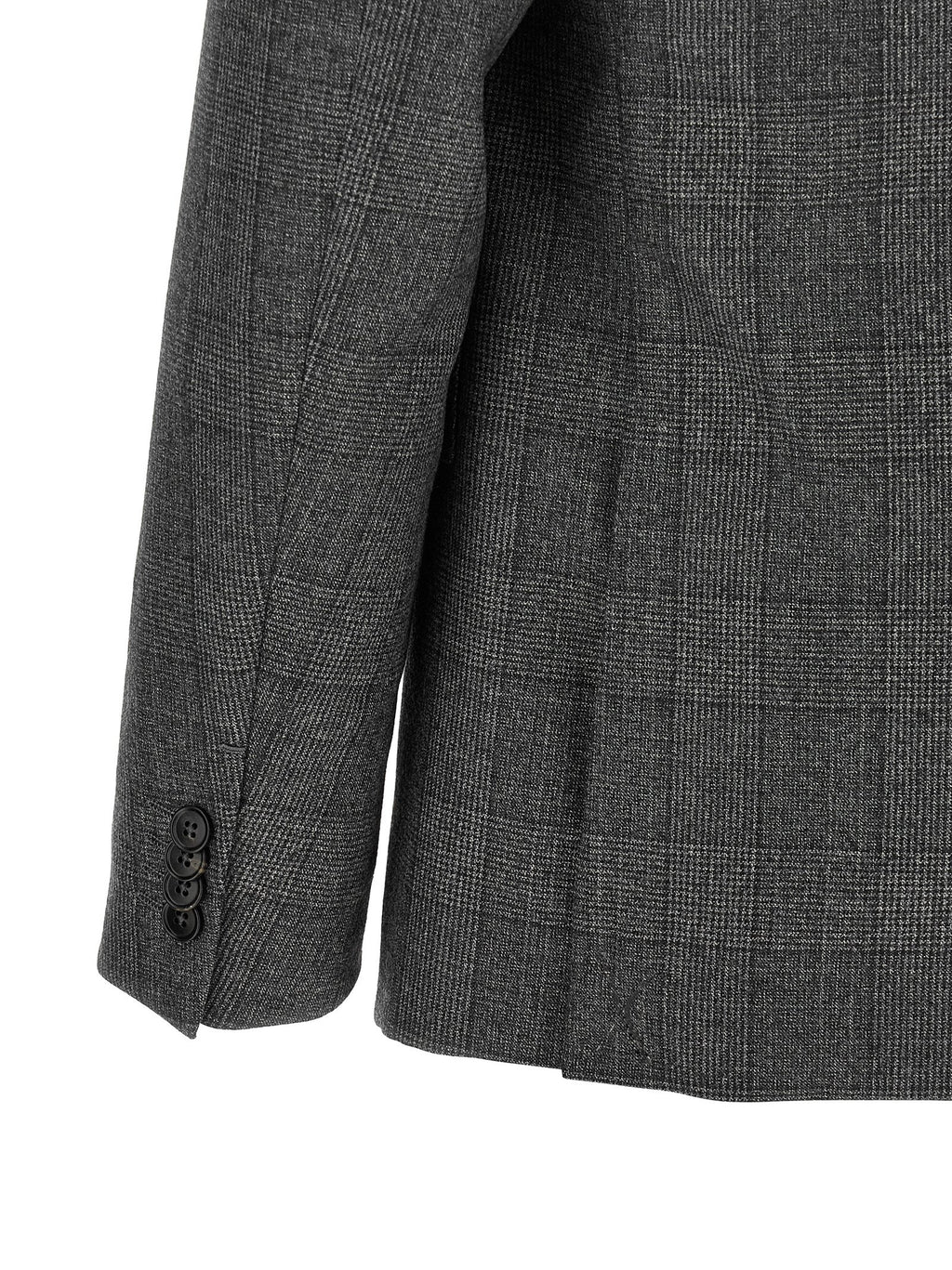 Gray Wool Flannel Two-Piece Suit