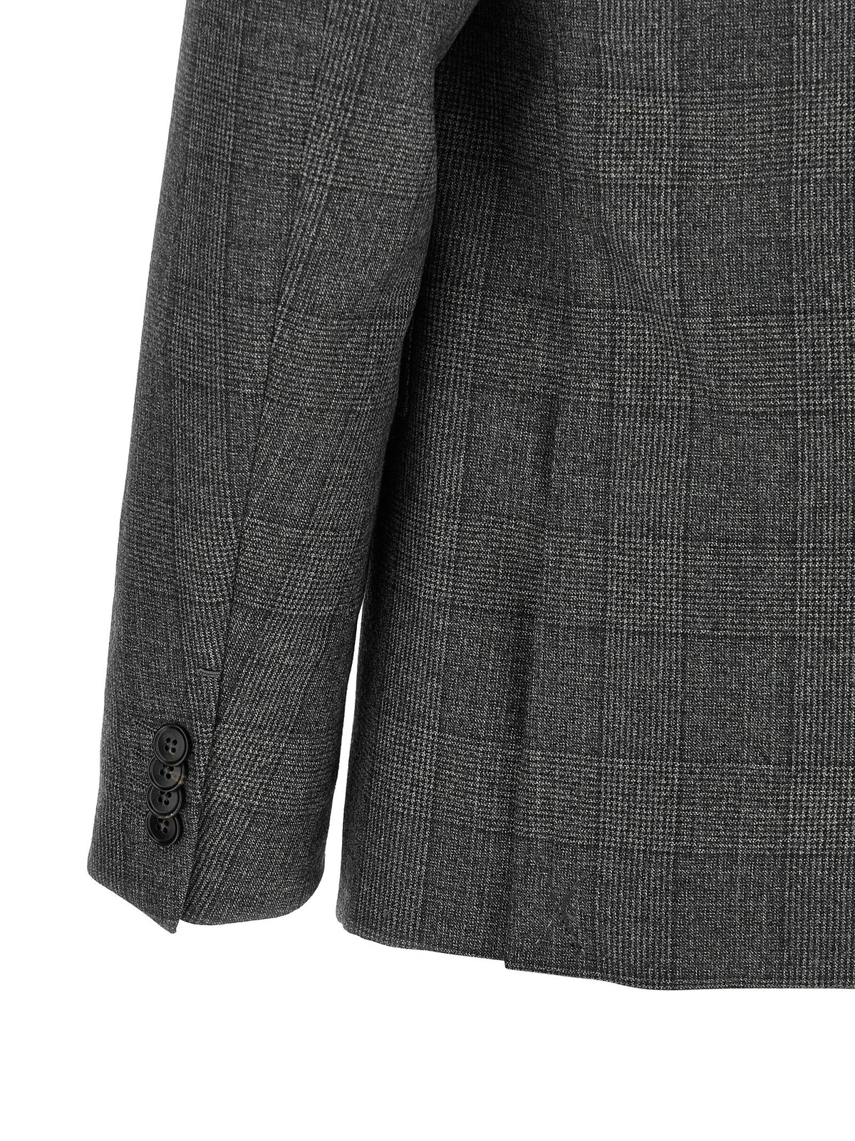 Gray Wool Flannel Two-Piece Suit