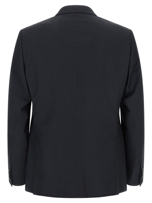 Pure Wool Two‑Piece Suit in Midnight Blue