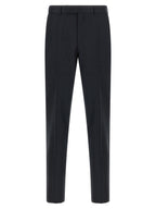 Pure Wool Two‑Piece Suit in Midnight Blue