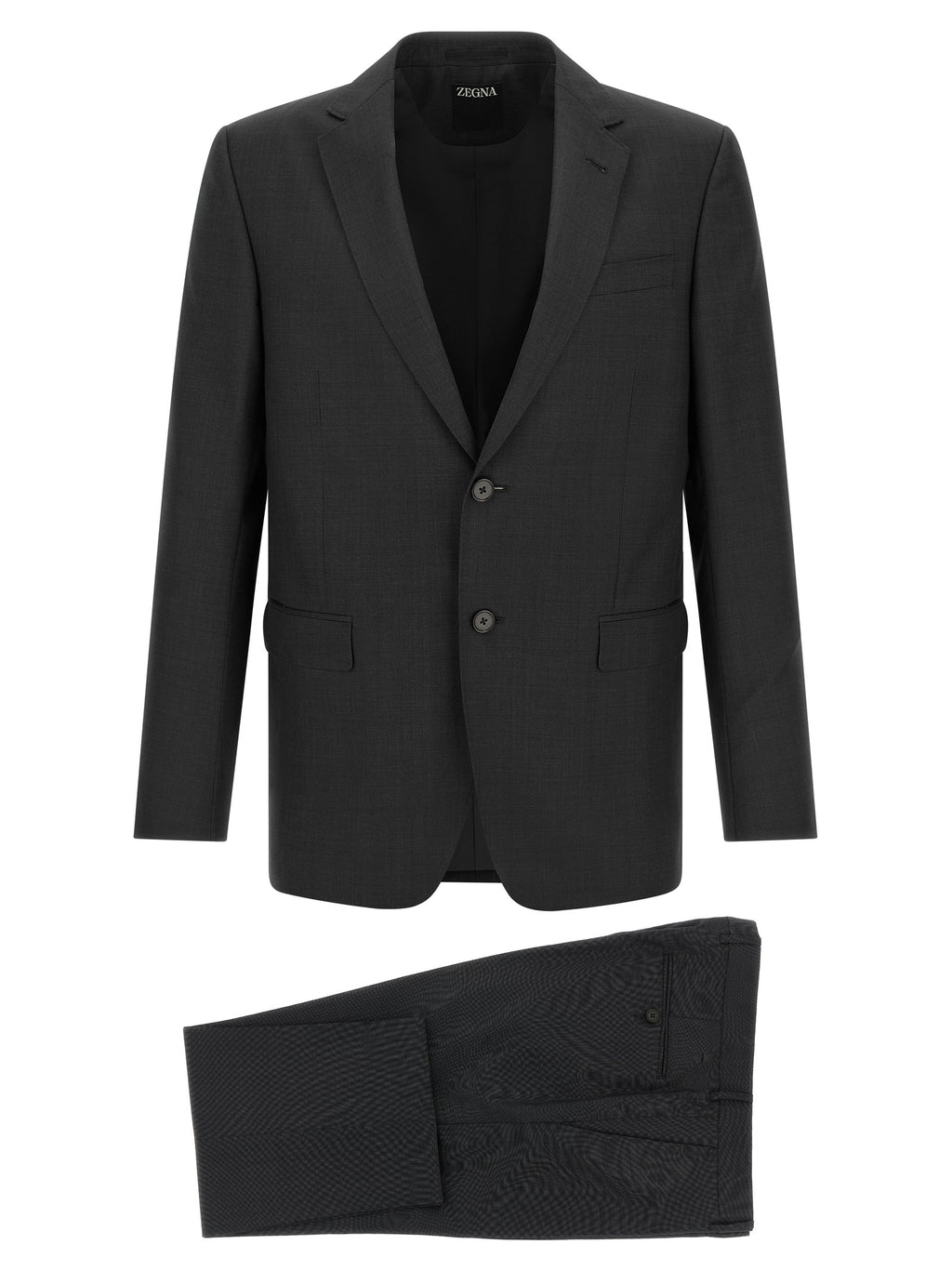 Anthracite Grey Wool Two-Piece Suit