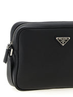 Black Calfskin Crossbody Bag