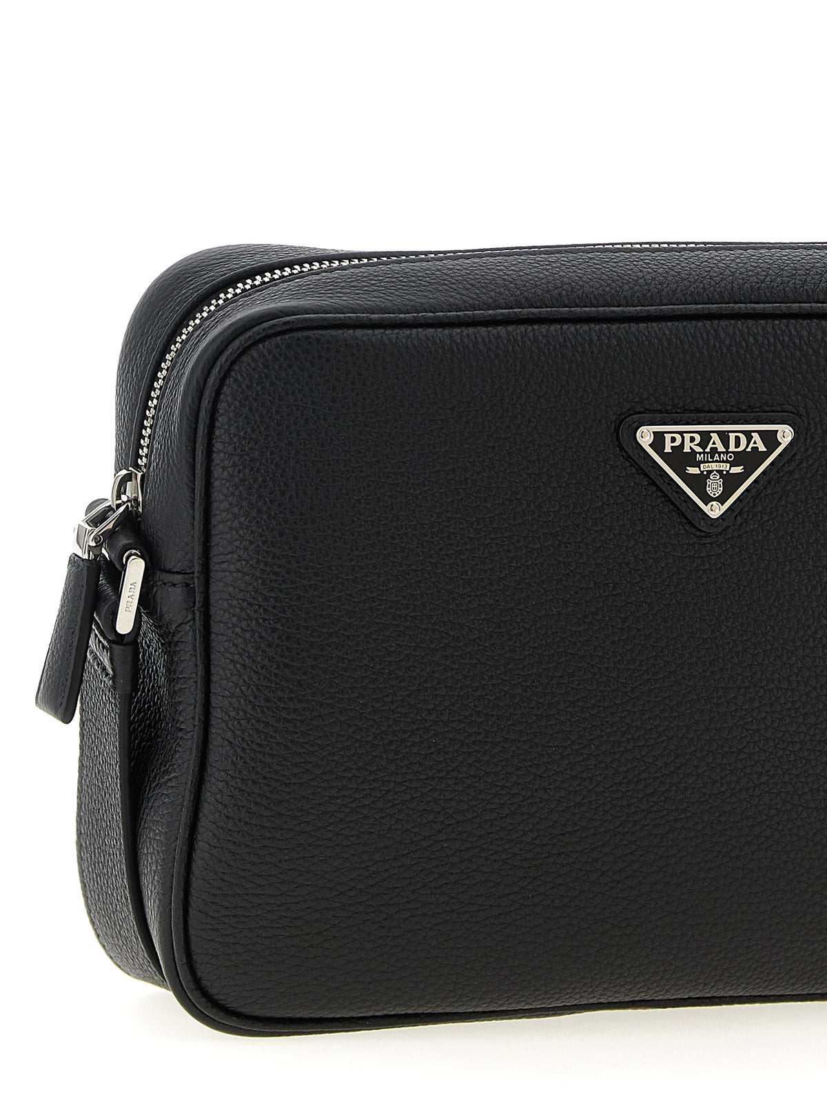 Black Calfskin Crossbody Bag