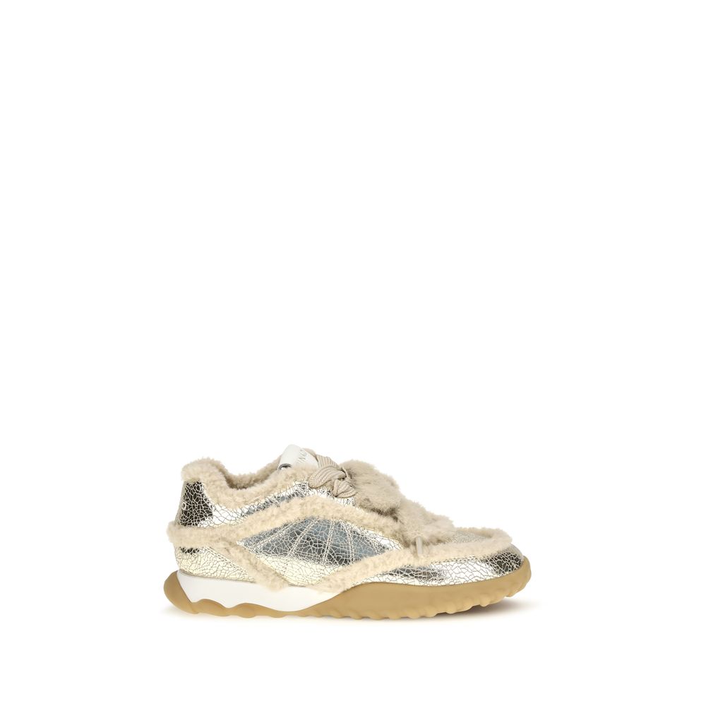 Gea Padded Calf Leather Sneakers