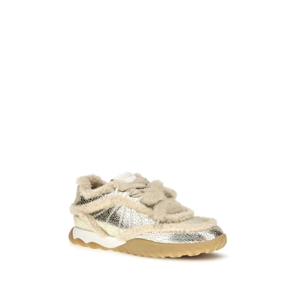Gea Padded Calf Leather Sneakers