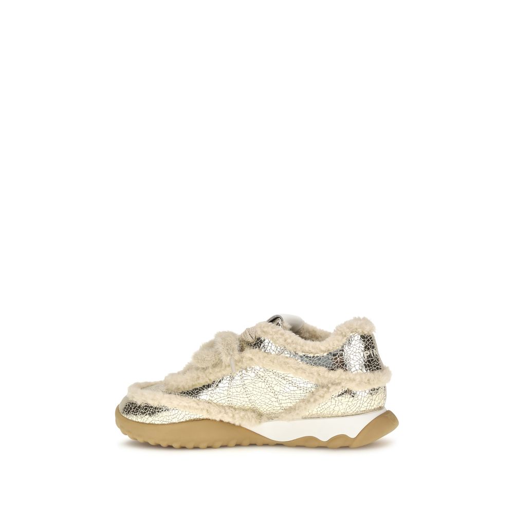 Gea Padded Calf Leather Sneakers