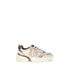 Beige Calfskin Alba Chunky Sneakers