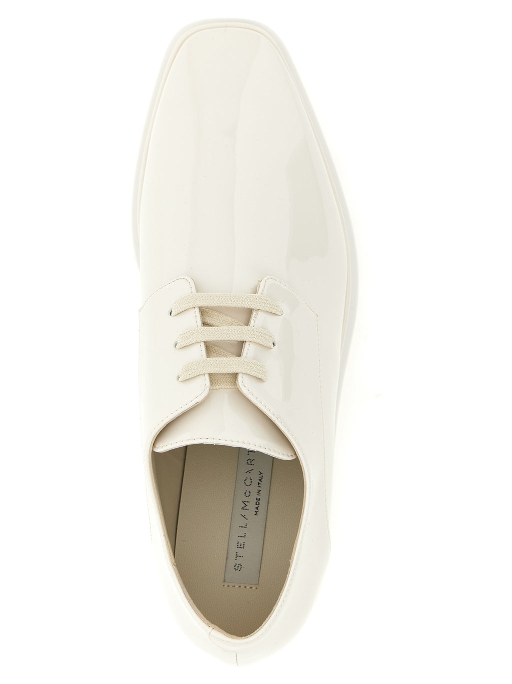 Monochrome Elyse White Polyurethane Wedge Sandals