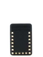 Black Calfskin Magnetic Card Holder