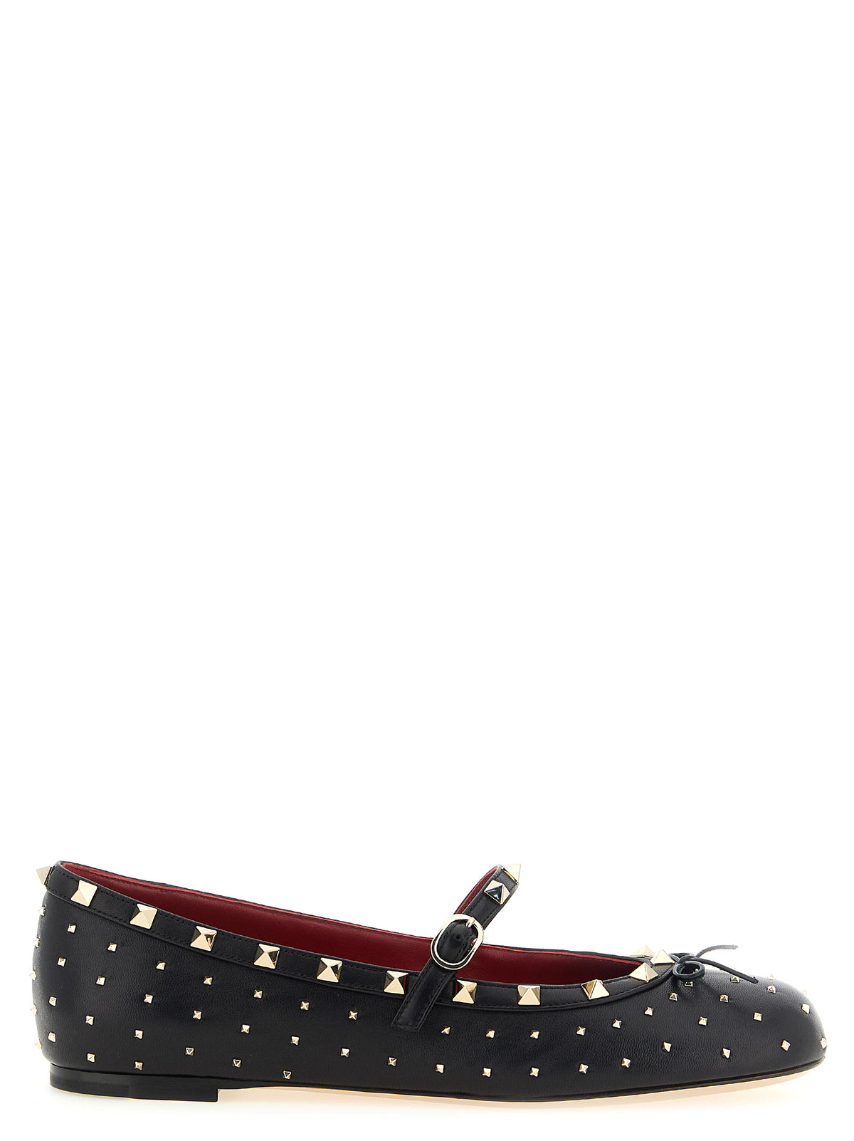 Lambskin Rockstud Ballet Flats