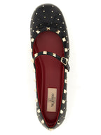 Lambskin Rockstud Ballet Flats