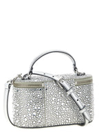 Silver Viscose Vanity Mini Handbag